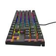 Genesis tichá herní klávesnice THOR 303/TKL/RGB/Outemu Peach/Drátová USB/CZ-SK layout/Černá