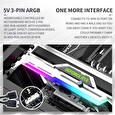 1stCOOL GPU Holder ARGB - držiak VGA kovový nastaviteľný biely
