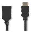 Nedis prodlužovací High Speed HDMI 1.4 kabel s ethernetem/ 4K@30Hz/ zlacené konektory HDMI-HDMI/ černý/ bulk/ 2m