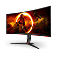 AOC LCD herní CU34G2XP 34" zakřivený VA/3440x1440@180Hz/1ms/400cd/2xHDMI/2xDP/4xUSB/HAS/VESA