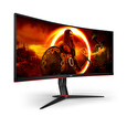 AOC LCD herní CU34G2XP 34" zakřivený VA/3440x1440@180Hz/1ms/400cd/2xHDMI/2xDP/4xUSB/HAS/VESA
