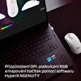 HP HyperX Pulsefire Haste 2 Mini - bezdrátová herní myš (bílá)