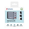 Cestovní adaptér Verbatim GNC-65,2xUSB-C 65W,USB-A
