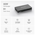 Switch TP-LINK Mercusys MS110P 2x LAN s PoE, 8x LAN s PoE+, 65W