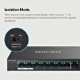 Switch TP-LINK Mercusys MS108GP 1x GLAN, 7x GLAN s PoE+, 65W