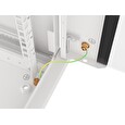 LANBERG Nástěnná jednodílná skříň 19", 18U/600x600 (v rozloženém stavu) šedá (RAL7035) V2