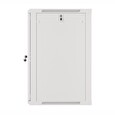 LANBERG Nástěnná jednodílná skříň 19", 18U/600x600 (v rozloženém stavu) šedá (RAL7035) V2