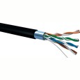 Kabel Conexpro FTP kabel venkovní, CAT5e, PE, 24AWG, 305m, černý