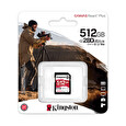 Kingston paměťová karta 512GB Canvas React Plus SDXC UHS-II 280R/150W U3 V60 for Full HD/4K