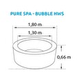 Nafukovací vířivka Marimex Pure Spa - Bubble HWS -modrý -Intex 28486EX