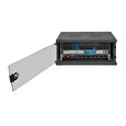 DIGITUS DN-38011 Nástěnná skříň 4U, SOHO, nemontovaná 241x540x400 mm, celoskleněné přední dveře, černá (RAL 9005)