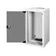 DIGITUS DN-49104 Nástěnná skříň 12U, SOHO PRO, nesmontovaná, 10", 595 x 315 x 300 mm, šedá (RAL 7035)