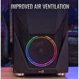 Aerocool Zauron, skříň Mid Tower, bez zdroje, ATX, 2xUSB 2.0, 2xUSB 3.0, černá, RGB