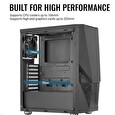 Aerocool Zauron, skříň Mid Tower, bez zdroje, ATX, 2xUSB 2.0, 2xUSB 3.0, černá, RGB