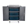 DIGITUS Nabíjecí vozík pro notebooky/tablety do 15,6", USB-C, 30x nabíjecí základna, PDU, ventilátor, 1260x824x650 mm