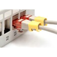 DIGITUS Color spony pro Patch kabel, balíček 100ks, žlutá