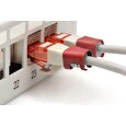 DIGITUS Color spony pro Patch kabel, balíček 100ks, červená