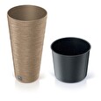 Květináč Prosperplast FURU SLIM ECO WOOD 30 cm naturo