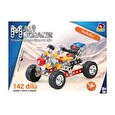 Stavebnice Malý mechanik, čtyřkolka 142 dílů