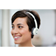 Logitech Stereo Headset H150 Coconut - náhlavní sluchátka, 2x 3.5mm jack, bílá, mikrofon, regulace hlasitosti na kabelu