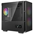 DEEPCOOL skříň CH360 Digital / mATX / 140mm +120 mm fan / USB 3.0 / USB-C / mesh panel / prosklená bočnice / černá