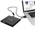 Verbatim Slimline CD/DVD vypalovačka, USB 2.0, externí, černá