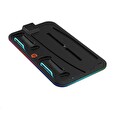 Canyon multifunkční chladící stojan pro PS5, nabíjení 2 PS5 ovladačů, RGB podsvícení, černý
