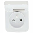 Nedis Wi-Fi chytrá zásuvka/ venkovní/ 16A/ francouzský typ E/ IP44/ měřič výkonu/ Android/ iOS/ Nedis® SmartLife/ bílá