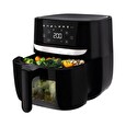 Tesla AirCook Q55 XL Promultifunkční digitální horkovzdušná fritéza (černá barva)