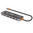 Canyon replikátor portů DS-13 7v1, 1xUSB-C PD 100W, 1xHDMI (4K), 3x USB 3.0, SD/micro čtečka, průhledný