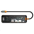 Canyon replikátor portů DS-13 7v1, 1xUSB-C PD 100W, 1xHDMI (4K), 3x USB 3.0, SD/micro čtečka, průhledný