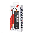 Canyon replikátor portů DS-13 7v1, 1xUSB-C PD 100W, 1xHDMI (4K), 3x USB 3.0, SD/micro čtečka, průhledný
