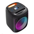 Canyon přenosný párty reproduktor OnFun 5, 40W, RGB, BT5, USB-A, microSD, AUX, 6,3mm jack, režim TWS, černý