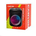 Canyon přenosný párty reproduktor OnFun 5, 40W, RGB, BT5, USB-A, microSD, AUX, 6,3mm jack, režim TWS, černý
