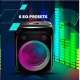 Canyon přenosný párty reproduktor OnFun 5, 40W, RGB, BT5, USB-A, microSD, AUX, 6,3mm jack, režim TWS, černý