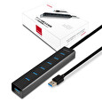 AXAGON - HUE-SA7BP 7x USB3.0 ALU CHARGING hub vč. AC adapteru