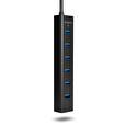 AXAGON - HUE-SA7BP 7x USB3.0 ALU CHARGING hub vč. AC adapteru