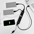 AXAGON - HUE-SA7BP 7x USB3.0 ALU CHARGING hub vč. AC adapteru