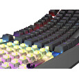 GENESIS herní klávesnice THOR 230/TKL/RGB/Outemu Silent Lemon/Bezdrátová USB + Bluetooth/US layout/Č