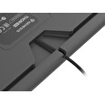 GENESIS mechanická herní klávesnice THOR 303/RGB/Outemu Peach Silent/Drátová USB/US layout/Černá