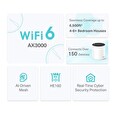 TP-LINK Deco X55(3-pack) - AX3000 Wi-Fi 6 Mesh systém pro pokrytí celé domácnosti - HomeShield - (3-pack)