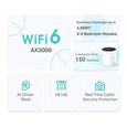 TP-LINK Deco X55(2-pack) - AX3000 Wi-Fi 6 Mesh systém pro pokrytí celé domácnosti - HomeShield - (2-pack)
