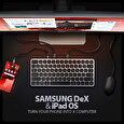 AXAGON HMC-KB-US, USB 5Gbps hub s US klávesnicí, HDMI 4K/60Hz, 3x USB-A, SD/mSD, audio, PD 100W