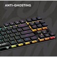 Canyon Herní klávesnice Cometstrike TLK GK-50, mechanická, drátová, multimediální, podsvícená, 87 kláves, CS layout