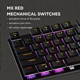 Canyon Herní klávesnice Cometstrike TLK GK-50, mechanická, drátová, multimediální, podsvícená, 87 kláves, CS layout