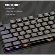Canyon Herní klávesnice Cometstrike TLK GK-55, mechanická, drátová, multimediální, podsvícená, 105 kláves, CS layout