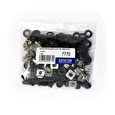 Montážní sada M6 (50ks / bal.) - 12mm BLACK
