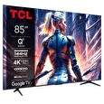 TCL 85T8B SMART TV 85" QLED/4K UHD/Direct LED/144Hz/4xHDMI/1xUSB/LAN/GoogleTV