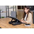 Stojan Fellowes BREYTA 2v1, pro notebook, 5 pozic, černý