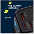 Canyon powerbanka PB-2010, 27000mAh, 2x USB-C 140W PD3.1, 1x USB-A QC 3.0, display, tmavě šedá